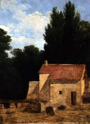 Boerderijgebouw in een Landschap