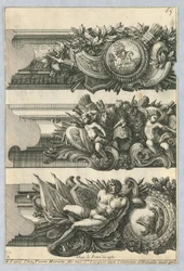 Ontwerp voor geschilderde lijsten, uit 