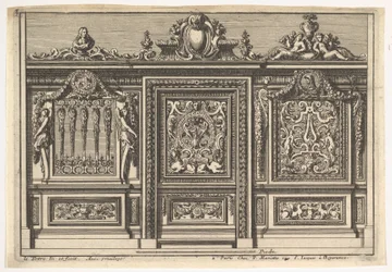 Ontwerp voor een Koorhek met Twee Varianten, uit: Clôtures de chapelles