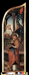 Saint Guillaume van Brussel en Saint Bernard van Clairvaux (detail)