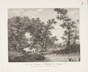 Uitzicht over de omgeving van Madrid (2e Vue des Environs de Madrid en Espagne)