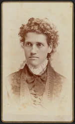 Carte-de-visite portret van Miss Julia J. Thomas, ca. 1875