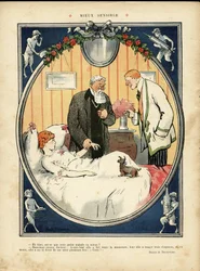 Illustratie van Jehan Testevuide (1873-1924) in Le Lire, nr. 375, 09/04/10 - Beter gevoelig - Medisch