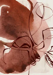 Abstracte botanische lijnen