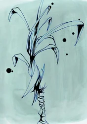Minimalistische plantentekening