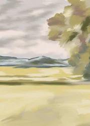Rust in het gouden veld