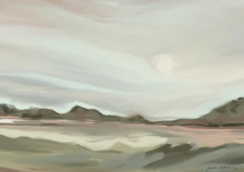Rustig abstract landschap