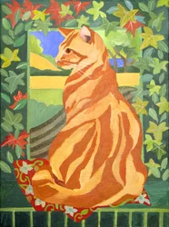 Kat 1, 2014 (acrylverf op doek)