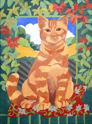 Kat, 2014 (acrylverf op doek)