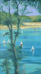 Salcombe Door De Bomen