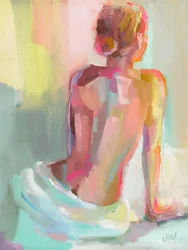 Poseerende vrouw