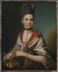 Portret van Anna Elisabeth Battier, geboren Storp