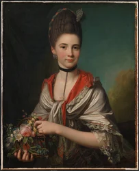 Portret van Anna Elisabeth Battier, geboren Storp