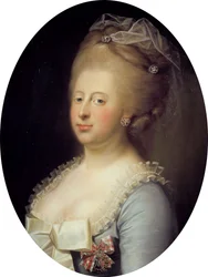 Portret van koningin Caroline Mathilde van Denemarken
