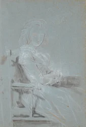 Studie voor het portret van Ulrike Elenora Wedel Jarlsberg, geboren Brockdorff