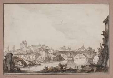 Capriccio met onder andere Ponte Rotto. Rome