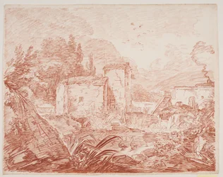 Italiaans fantasielandschap