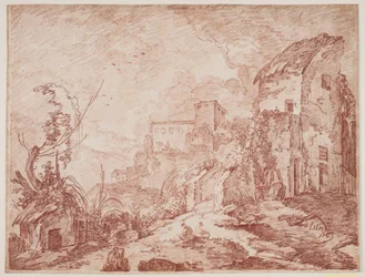 Italiaans fantasielandschap