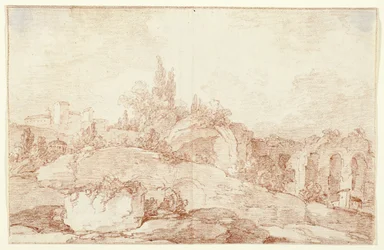 Landschap van de Italiaanse Campagna
