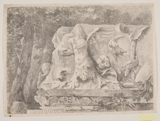 Fragment van een sculptuur