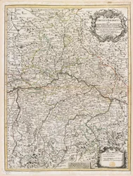 Kaart van Beieren, c.1695