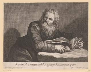 H. Antonius met een boek
