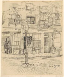 Straatscène in New York