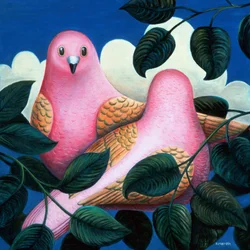 In het roze