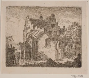 Ruïne van een kloostergebouw