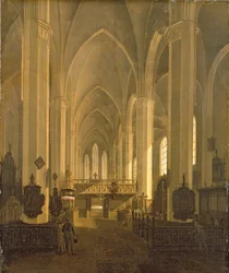Interieur van de St. Johanneskerk in Hamburg