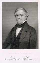 Millard Fillmore, gegraveerd door Thomas B. Welch (1814-74) naar een daguerreotype