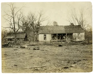 Een huis in Arkansas 40 mijl van een spoorweg