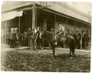 Straatscène in Arkansas