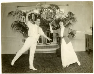 Nieuwe Parijse dansers Señor Sebastian & Mme Mann - ze dansten bij de opening van de Albemarle Hoffman Roof garden, ca. 1905-18