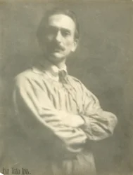 De beeldhouwer Frank Chamberlin van ? Pasadena, voorheen van 292 Fifth Ave, ik huurde zijn studio, ca. 1918-20