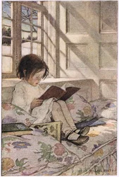 Een meisje dat leest, uit 