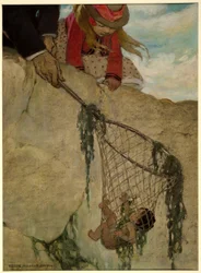 Hij voelde het net erg zwaar, uit De Waterkinderen door Charles Kingsley, uitgegeven 1916
