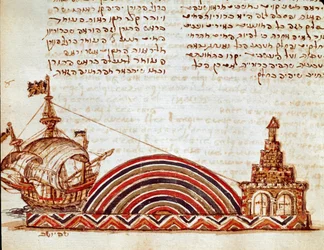 Studie van de mariene horizon (miniatuur)