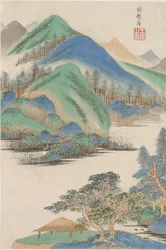 Landschap in de stijl van verschillende oude meesters: In de stijl van Yang Sheng