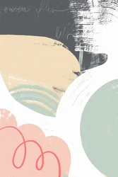 Zachte, abstracte, organische vormen