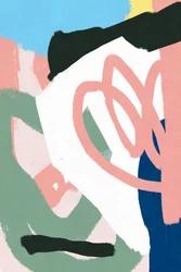 Levendige abstracte penseelstreken