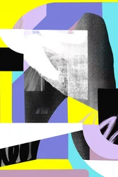 Levendige geometrische collage