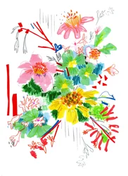 Bloemenschets 2, 2014