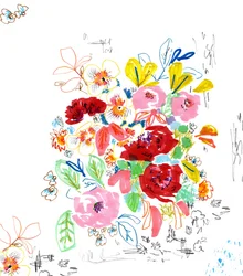 Bloemenschets 3