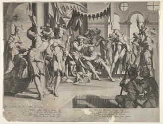 De Rechter Bias Huilt, plaat IX uit Thronus Justitiæ, 1605