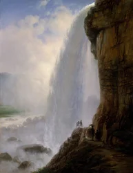 Onder de Niagara-watervallen