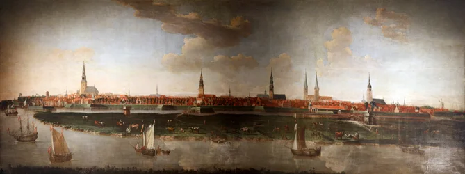 Duits: Stadsgezicht van Hamburg 1861