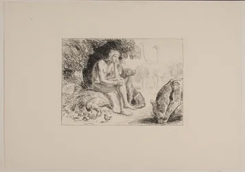 Adam tussen de dieren