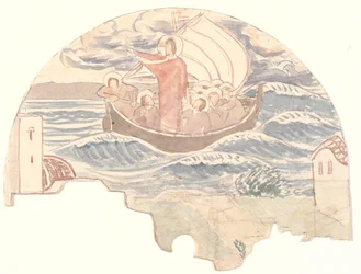 Christus kalmeert de storm