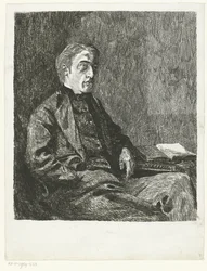 Zelfportret van kunstenaar Joan Berg